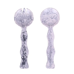 Resin <b>Salad</b> Servers Set with Blue Handles Green Scoop Heads Dishwasher Safe Microwave Safe Manual <b>Salad</b> <b>Tools</b> Multi Colors - Product Image 4