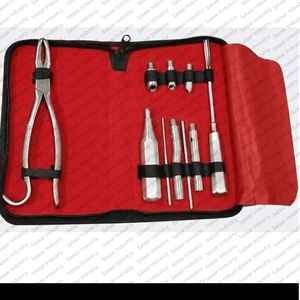 ชุดเครื่องมือถอนฟันสุนัขพันธุ์บอร์เกสขนาดใหญ่ ทำจากสแตนเลส สำหรับงานทันตกรรมสัตว์  มีจำหน่ายอุปกรณ์ทันตกรรมสัตว์ทุกชนิด - Product Image 1