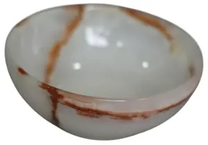 Cuenco decorativo artesanal de ónix, accesorio de piedra pulida de diseño, centro de mesa de mármol natural hecho a mano, precio al por mayor - Product Image 4