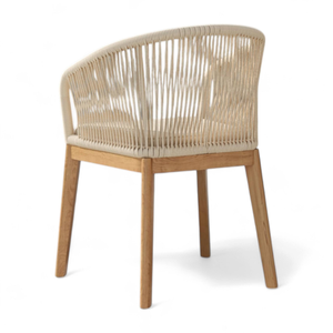 Sillas Acolchadas de Madera de Teca de Estilo Moderno para Exteriores, Conjuntos de Ocio y Decoración de Muebles para Exteriores - Product Image 3