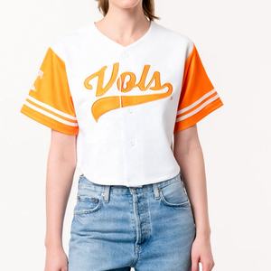 T-shirt personnalisé à col ras du cou sublimé pour femmes Maillot de baseball Softball Style Performance - Product Image 1