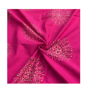 ผ้าฝ้ายพิมพ์ลายพรีเมียม เนื้อนุ่ม ระบายอากาศได้ดี ลายดอกไม้ เหมาะสำหรับตัดเย็บชุดคุर्ติ เสื้อเชิ้ต เสื้อผ้าฤดูร้อน - Product Image 1