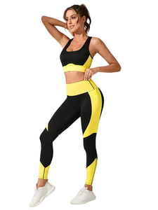 Conjunto de Yoga Elegante, Cintura Alta, Ropa Deportiva, Elástica, Transpirable, de Primera Calidad, para Gimnasio - Product Image 2