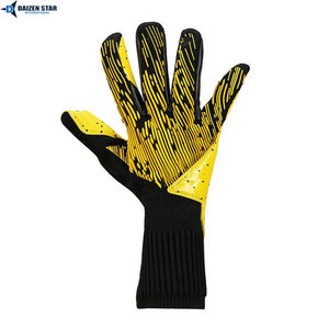 Gants de gardien de but de football en gros, respirants, avec fermeture auto-agrippante, paume en latex antidérapante, logo personnalisé professionnel - Product Image 4
