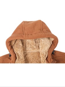 Veste en molleton unie pour homme, col zippé, style décontracté, pour l'automne, sans capuche, en tissu tricoté - Product Image 2