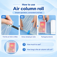 Film de protection antistatique à absorption des chocs en PE PA de qualité supérieure, emballage moderne, rouleau de colonne d'air gonflable pour composants informatiques