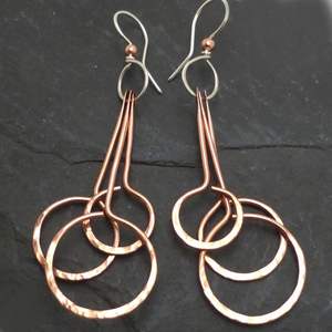 Bijoux de luxe écologiques de qualité supérieure, fabriqués à la main, modèle 2, en cuivre et laiton durables, pour les occasions spéciales, design exclusif - Product Image 2