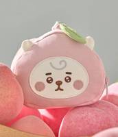 Porte-clés BT21 Peach Holic avec pochette visage, figurine, CD de musique K-Pop, en plastique et papier, en coréen, pour tous les âges, modèle KR BW-154, objet de collection