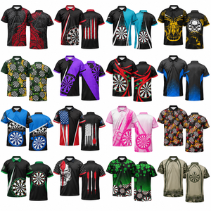 Custom Sublimation Printed Polo <b>Shirt</b> Unisex Quick Dry E-Sports Wear Pink Black White Design Adult Size - Product Image 1