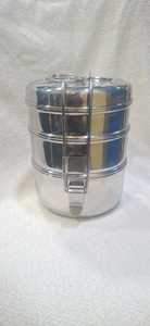Hot Sale Indian Food Carrier Stainless Steel Lunch <b>Box</b> 3 Tier Tiffin <b>Box</b> With Handle From Dheer Brand With Best Quality - Product Image 3