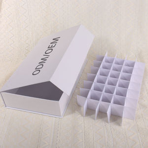 Custom Eco-Friendly <b>Biodegradable</b> 40-Piece Chocolate <b>Packaging</b> Box Rigid Magnetic Flip Cover Paper Lining Buffer Paper Food - Product Image 1
