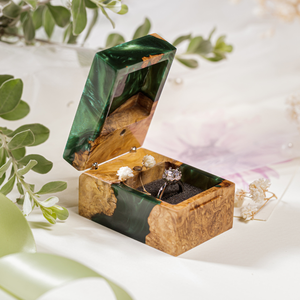 Caja para Anillo de Compromiso, Caja para Anillo de Boda, Caja para Propuesta de Matrimonio, Caja de Madera para Anillo, Caja para Anillo de Aniversario - Product Image 6