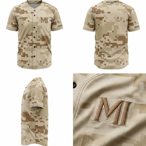 Camiseta de Béisbol Premium con Camuflaje, Transpirable, Deportiva, Uniforme Urbano, Ropa Personalizada para Equipos MALUZA INDUSTRIES - Product Image 6
