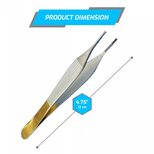 Pinzas Adson Marrones Profesionales para Manipulación de Tejidos Quirúrgicos, Instrumento de Acero Inoxidable de Grado Médico - Product Image 5