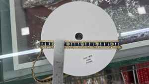 Erkoumi – Vente en gros de dentelle festonnée écologique 100 % polyester avec paillettes or et argent pour emballage cadeau de fêtes, style ethnique - Product Image 2