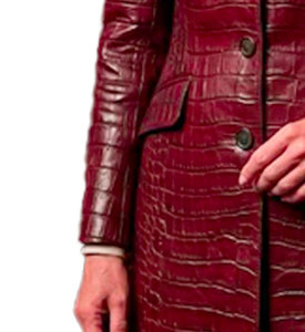 Chaqueta Bomber de Cuero con Estampado de Cocodrilo para Mujer, Acabado de Primera Calidad, Estilo Otoño/Invierno, Versátil y Cómoda, Lenova - Product Image 4