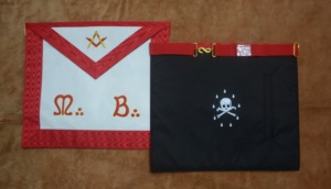 Tablier de Maître Maçon du Rite Écossais (AASR) – Tablier Artisanat de Loge Rouge du Rite Écossais Accepté - Product Image 5