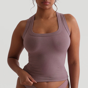 Camiseta sin mangas para correr para mujer 2024, camiseta sin mangas para mujer a la venta, Material de poliéster y algodón de buena calidad, camisetas y chaleco para mujer - Product Image 6