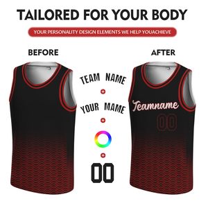 Camisetas de Baloncesto Sublimadas Duraderas, Tejido Ligero de Secado Rápido, Impresión Personalizada para Equipos Juveniles y Masculinos - Product Image 4