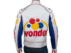 Veste de course Ricky Bobby Wonder, style Talladega Nights NASCAR, en cuir - Product Image 3