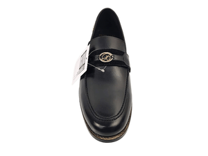 Mocasines de Cuero Negro para Hombre Brentwood, Punta Redonda, Sin Cordones, para Oficina y Carrera Profesional, Color Sólido, Suela de Goma Acolchada - Product Image 5