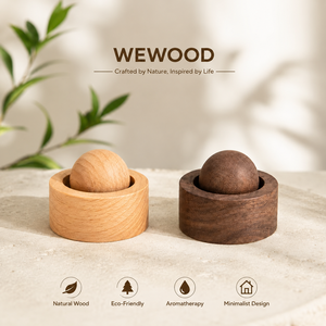 Juego de Bolas Difusoras de Aceites Esenciales de Madera de Haya Natural |   Difusor de Aroma de Madera Ecológico |   Fabricante OEM y ODM - Product Image 1