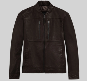 Chaqueta de Cuero para Hombre, a la Moda, Resistente al Viento, Chaqueta de Cuero para Hombre y Mujer, Estilos Personalizados, Chaqueta de Cuero Charlotte Burnt Multiple 2006 - Product Image 1