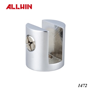 OEM ODM Customized Solid Brass U Inline Wall Mount Glass Clip Glass <b>Railing</b> Hardware - Product Image 6