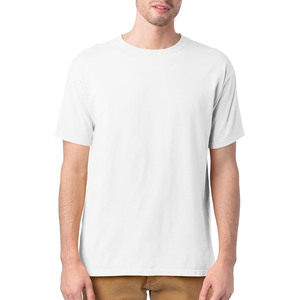 T-shirt en coton blanc uni pour homme, manches courtes, col rond, coupe classique, couleur unie, best-seller, en solde. - Product Image 5