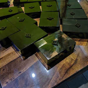 Caja decorativa hecha a mano con acabado premium de cuerno de búfalo y buey al mejor precio. - Product Image 4