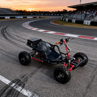 Kart électrique tout-terrain pas cher avec suspension à bras et démarrage électrique, type buggy, pour parcs d'attractions et divertissements