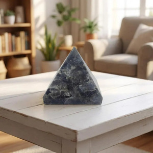 Wholesale 30-35mm Pyramid Muntaha Agate Handmade Natural Stone Bulk Reiki <b>Crystals</b> Larvakite Premium Quality - Product Image 3