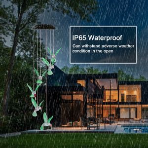 Campanella a Vento Solare LED a Forma di Colibrì, Luci a Stringa con 6 LED Cambia Colore, Lampada Decorativa Impermeabile IP65 per Illuminazione Casa e Giardino - Product Image 6