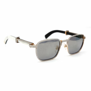 Rectangle <b>Sunglasses</b> Gold Frame Polarized Lenses 100% UV Protection Unisex Outdoor Adult Style - Product Image 5