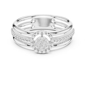 Anillo de Oro Rosa de 14K con Diamante Cultivado en Laboratorio para Mujer |   Ropa de Fiesta |   Diamante Cultivado Nuevo - Product Image 2