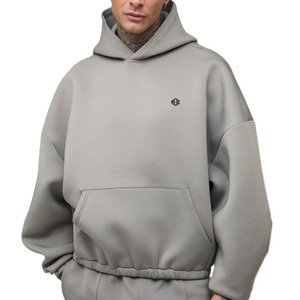 เสื้อฮู้ดดี้ผู้ชายผ้าฝ้ายฟลีซทรงหลวมสไตล์สตรีทแวร์ ใส่สบาย รับสกรีนโลโก้ คุณภาพสูง ขายส่ง - Product Image 2