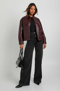 Chaqueta de Algodón para Mujer, Estilo Nuevo, Otoño Invierno, Abrigo Cálido, Moda Femenina, Tejido Genuino Simple y Transpirable - Product Image 4