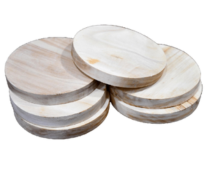 Sous-verres en bois, vente directe usine, 300 mm de diamètre, tapis et coussinets antidérapants, design en bois massif, offre spéciale - Product Image 1