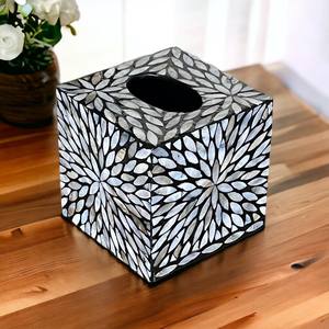 Caja de pañuelos decorativa tradicional con incrustaciones de hueso, muy demandada, para coche, oficina, escritorio, hotel u hogar, en estilo Rajasthani moderno. - Product Image 4