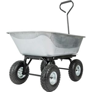 Material Transport Dump <b>Trolley</b> – Heavy Duty Metal <b>Cart</b> for Industrial Applications - Product Image 1