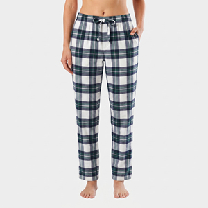 100% Cotton Drawstring Waist <b>Flannel</b> Trouser <b>Pajama</b> Women Night Sleepwear <b>Flannel</b> Pants <b>Ladies</b> Sleep Nightwear <b>Flannel</b> Trouser - Product Image 3