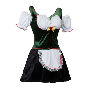 Traje de Dirndl para Mujer, Estilo Bávaro Tradicional, para Oktoberfest, Fiestas Alemanas, Disfraz de Poliéster para TV y Cine - Product Image 6