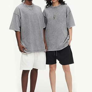 T-shirts Oversize Homme Vintage Coupe Ample Manches Courtes Décontracté Streetwear Ample Délavé Unisexe Hauts Confortables en Coton Quotidien - Product Image 6