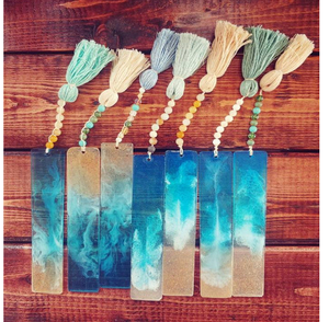 Marcapáginas de Resina del Proveedor, Combinación Perfecta Azul Cielo y Rosa Oscuro con Diseño Brillante, Marcapáginas de Resina Más Vendido en Oferta - Product Image 6