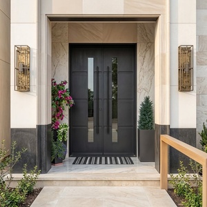 Royal Luxury KHP-DG-003 Minimalist-style Rust-resistant Wrought Iron Entrance Gate; Powder-coated Easy Assemble Suitable for - Product Image 3