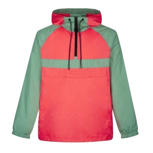 Veste coupe-vent personnalisée pour homme, streetwear, veste tendance, couleurs vives, imperméable, respirante, polyester léger - Product Image 1