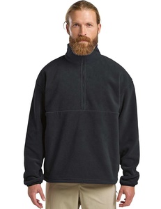 Chaqueta de Forro Polar para Hombre con Cierre de Cremallera, Color Sólido, Cuello Alto, Resistente al Viento, Informal, Corte Regular, Material de Poliéster Tejido - Product Image 1