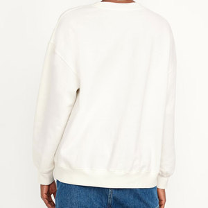 Jersey de invierno de manga larga de algodón 320G Unisex de alta calidad, sudadera de punto de alta calidad con logotipo personalizado OEM para hombres y mujeres - Product Image 3