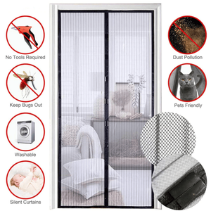 Durable Heavy Duty Magnetic <strong>Screen</strong> Door <strong>Mesh</strong> Curtain Mosquito Net with Hands-Free Bug Protection - Product Image 3