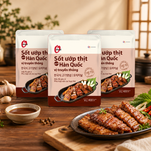 ซอสหมักบาร์บีคิวเกาหลีโอ'ฟู้ด ขายส่ง ขนาด 80 กรัม |   น้ำหมักเนื้อรสหวานและรสเค็ม |   ซอสปิ้งย่างพร้อมใช้ - Product Image 1